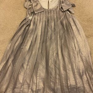 Silver dress with folds